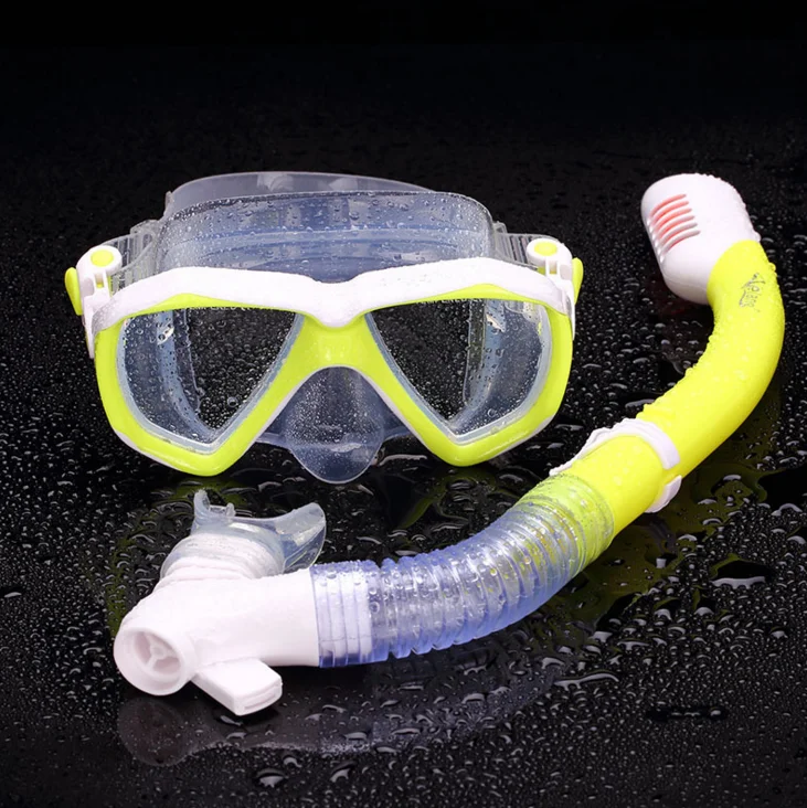 

fashion Dive Swimming glasses Double Scuba Equipment Anti-fog glasses breathing tube