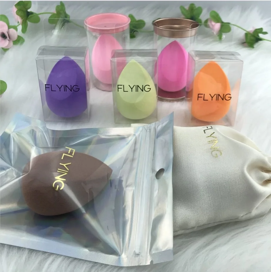 

2021 Beauty TrendsPrivate Label hydrophilic Makeup Sponge Case Folding Packaging Box Plastic Clear PVC/PET Box Cosmetic Blender, Customized color