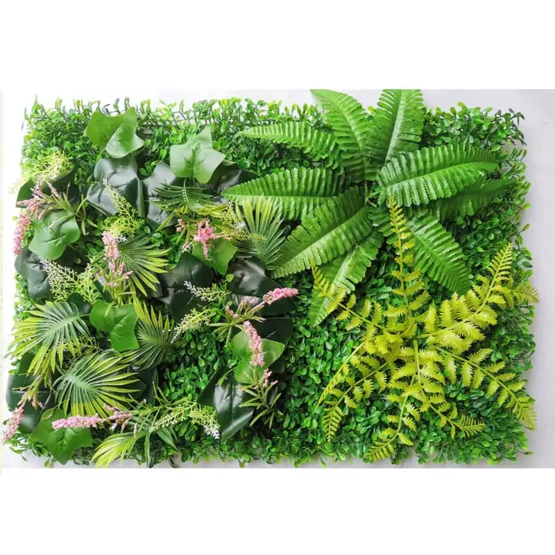 

Anti-Uv 3D Faux Artificial Boxwood fake grass artificial wall plants, Green and customized