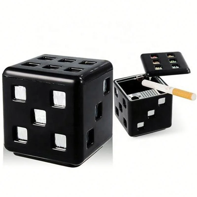 

Dice Car Ashtray Plastic Ashtray Car Household Ashtray, Picture