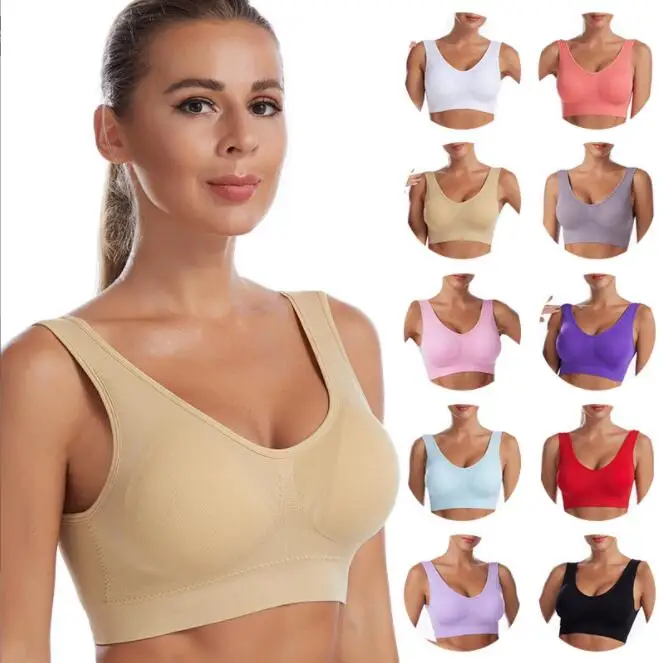 

Wholesale Underwear Women's Running Bras Shockproof Gather Beauty Back Plus Size Sports No Steel Ring Vest Sports Bra, Pictures