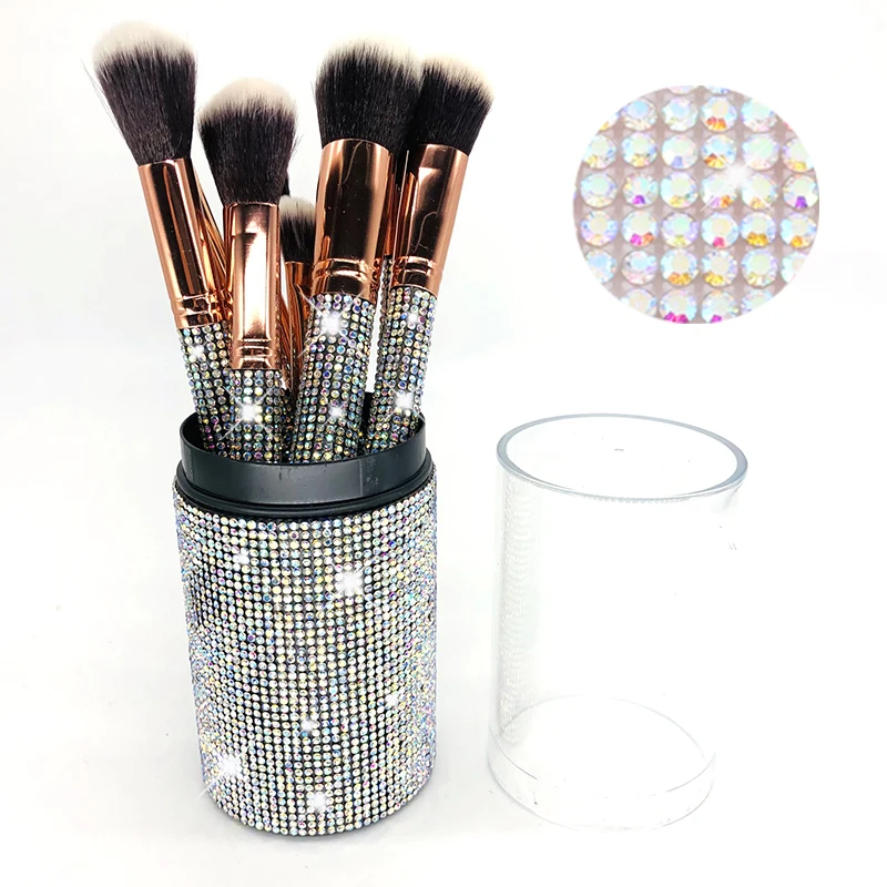 

TLD 2022 New 10pcs Silver Makeup Brush Set Super Soft Hair Brushes Set Private Label Custom Logo Professional Makeup Brushes