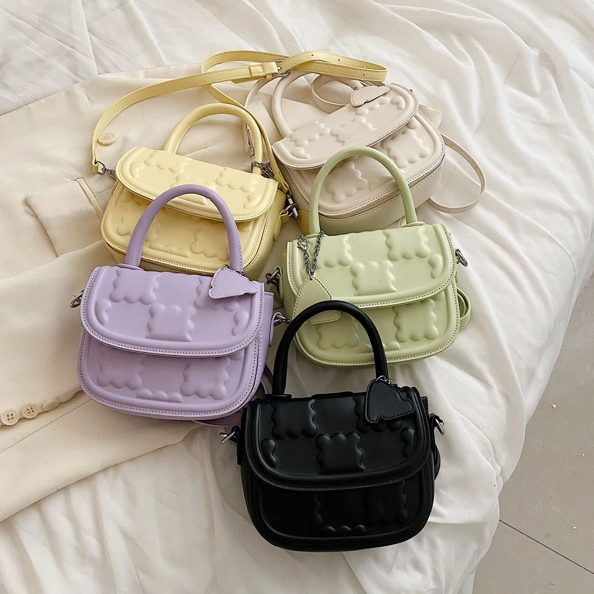 

2022 High Quality Creative Biscuit Shape Crossbody Bags Leather Bag OEM Ladies Fashion Handbags