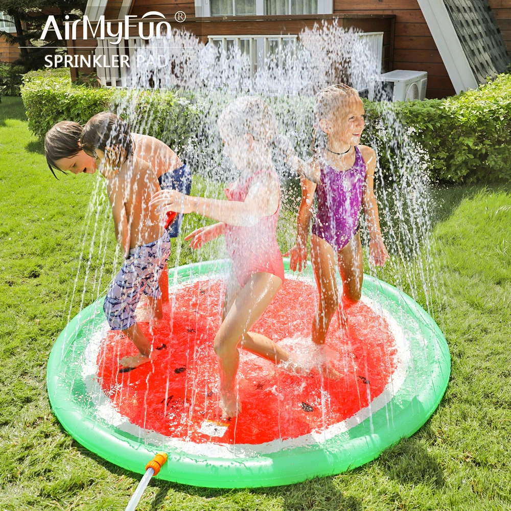 

Airmyfun Amazon Hot Sale Water Play Mat Toys Sprinkler splash pad for kids