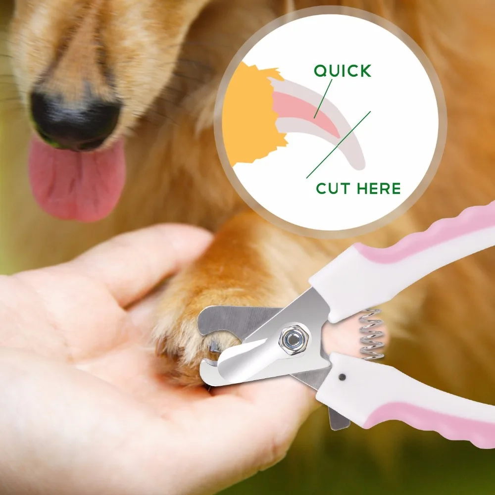 New Design Dog Nail Clippers With Safty Guard Pet Grooming Tool Mini Nail File