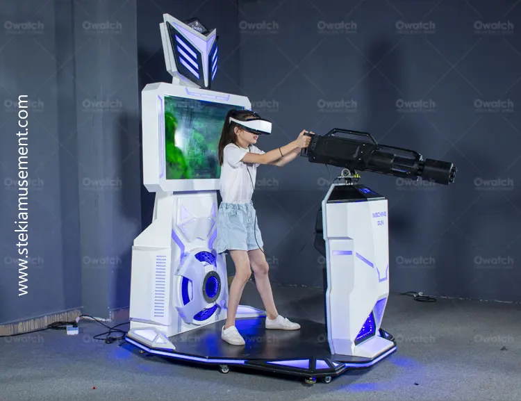 Realistic Gatling Shooting Experience Owatch Vr Machine Gun Simulator