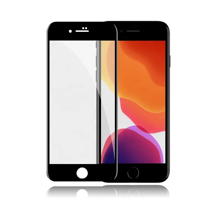 

5D/3D Full Glue Tempered Glass Screen Protector For iPhone 7/8, Black/white
