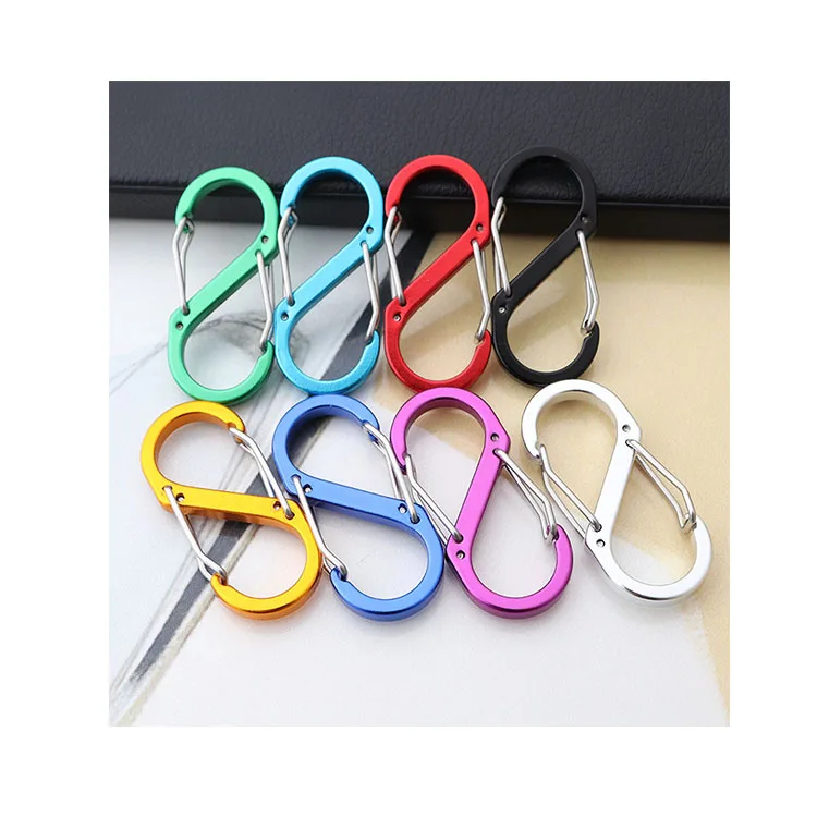 

Hot sale aluminum hiking buckle camping carabiner hook climbing buckle mountaineering accessories