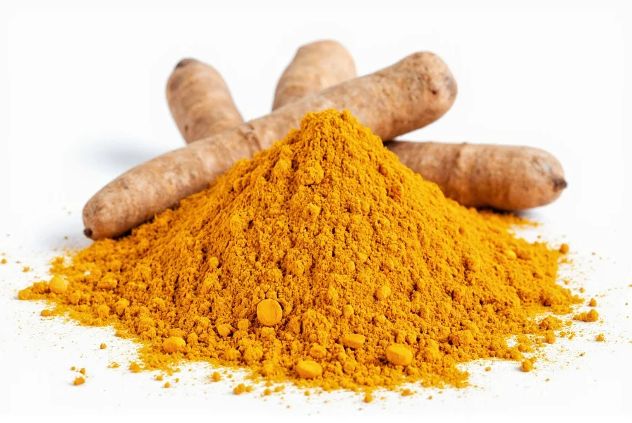Turmeric root and powder showing natural composition relevant to kidney health