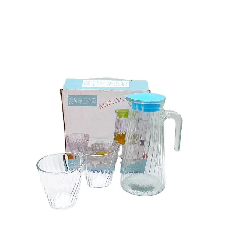 

China professional manufacture household insulation Longines kettle 3pcs set, Transparent