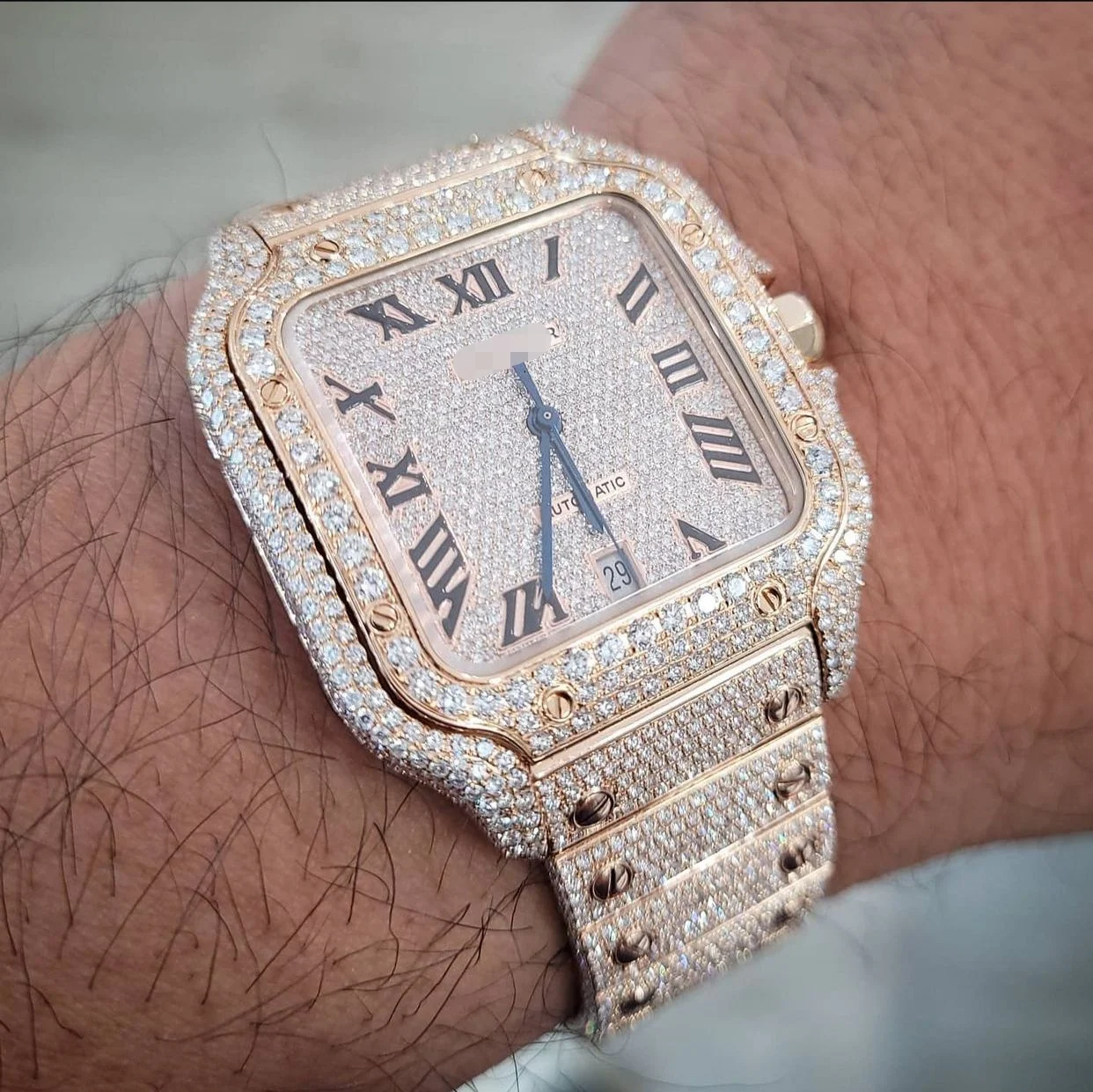 

moissanite watch luxury vvs1 moissanite bezel watch apple men watches