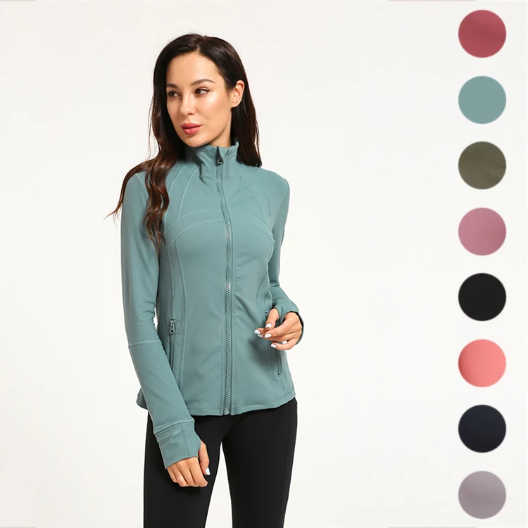 

Classical Lulu autumn/winter new yoga coat for women running sports fitness clothing top yoga clothing for women long sleeves