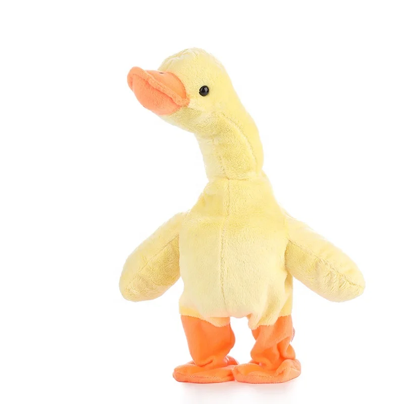 electric plush toys walking singing the neck will scream duckling funny pet toys