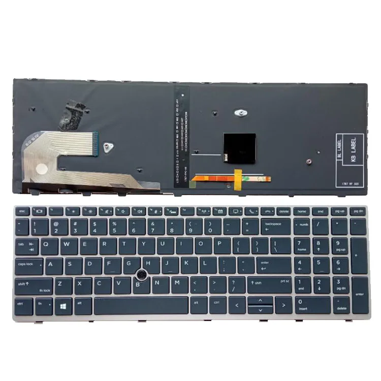

HK-HHT New for HP Elitebook 755 G5 750 G5 750 G6 850 G6 850 G5 855 G5 Keyboard US Backlit