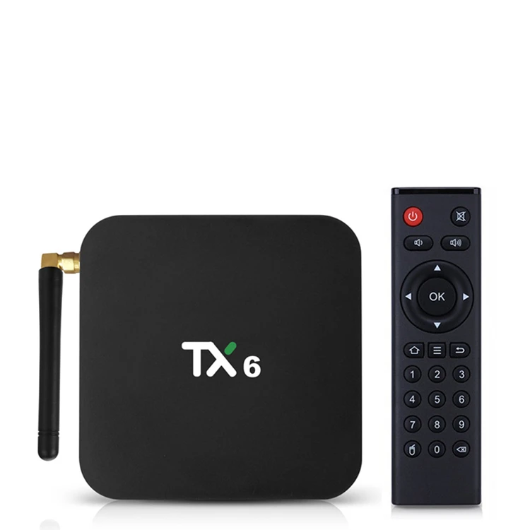 

Newest H6 TV box Quad Core Android 9.0 Tanix TX6 dual wifi 2.4g/5g 4GB 32GB Internet Allwinner H6 Android TV Box