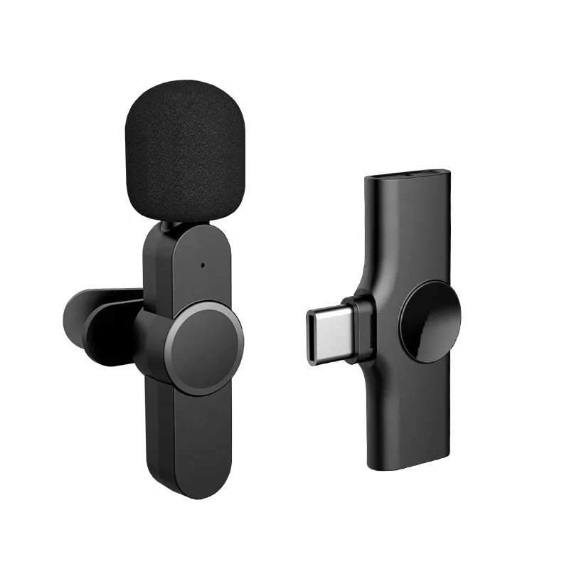 

New product 2.4GHz intelligent noise cancelling mini wireless lavalier microphone portable wireless microphone