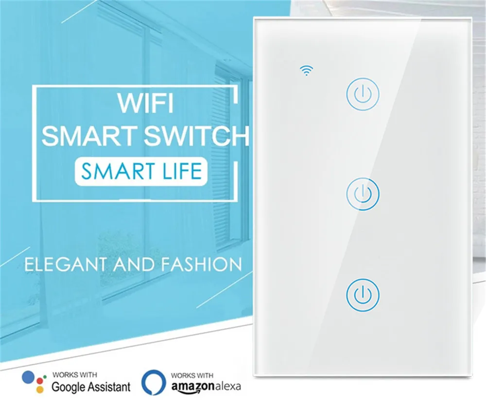 US Standard 3GANG Switch/Smart Wireless Light Switch ZIGBEE Touch Switch - ANKUX.COM