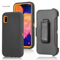 

Armor Rugged Heavy Duty Shockproof Defender Case with Holster Kickstand 3 In 1 Phone Cover For Samsung Galaxy A10e