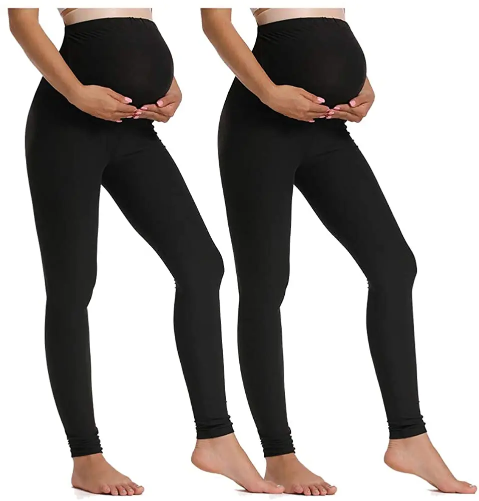 

Women's Maternity Leggings Over The Belly Pregnancy Active Workout Yoga Tights Pants