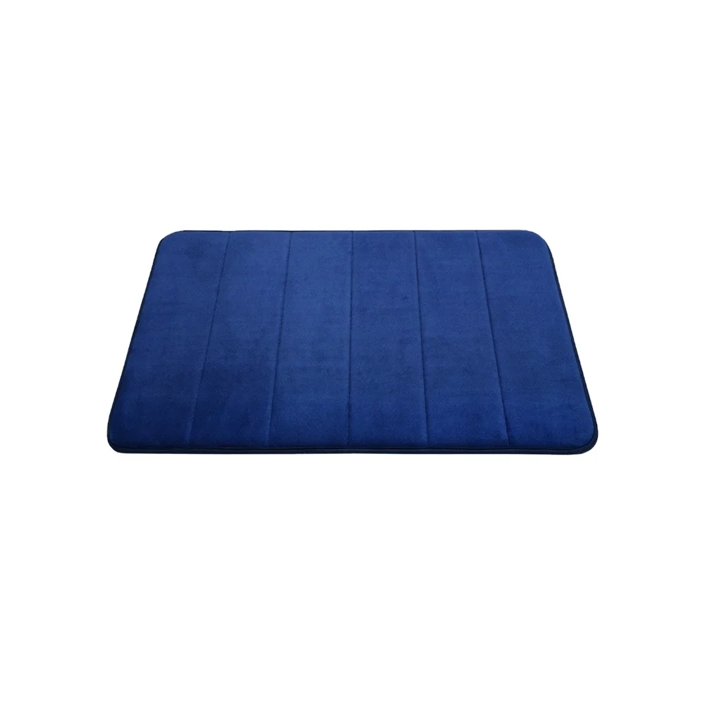 

anti-slip toilet mat cheap waterproof fancy bath mat, Blue
