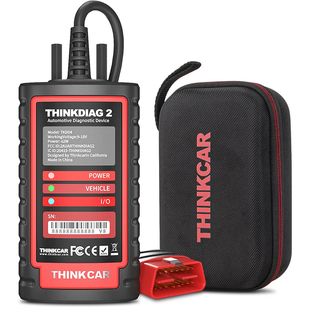

THINKCAR Thinkdiag 2 Support CAN FD Protocols OBD2 Scanner ALL software 1 Year Free Update Auto Diagnostic tool