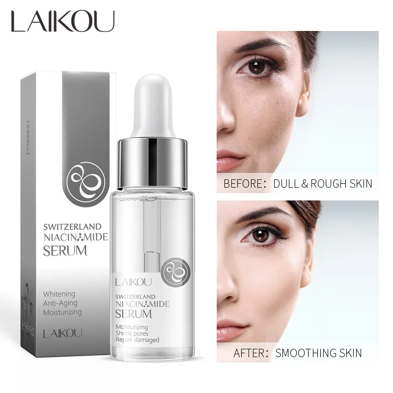 

LAIKOU 17ml nicotinamide serum shrink pore whitening anti-aging facial serum skin care nourishing repair facial essence