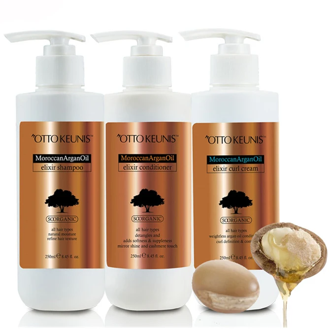 

OTTO KEUNIS Organic Morocco Argan Oil Scalp Care Hair Product wig control Shampoo and Conditioner