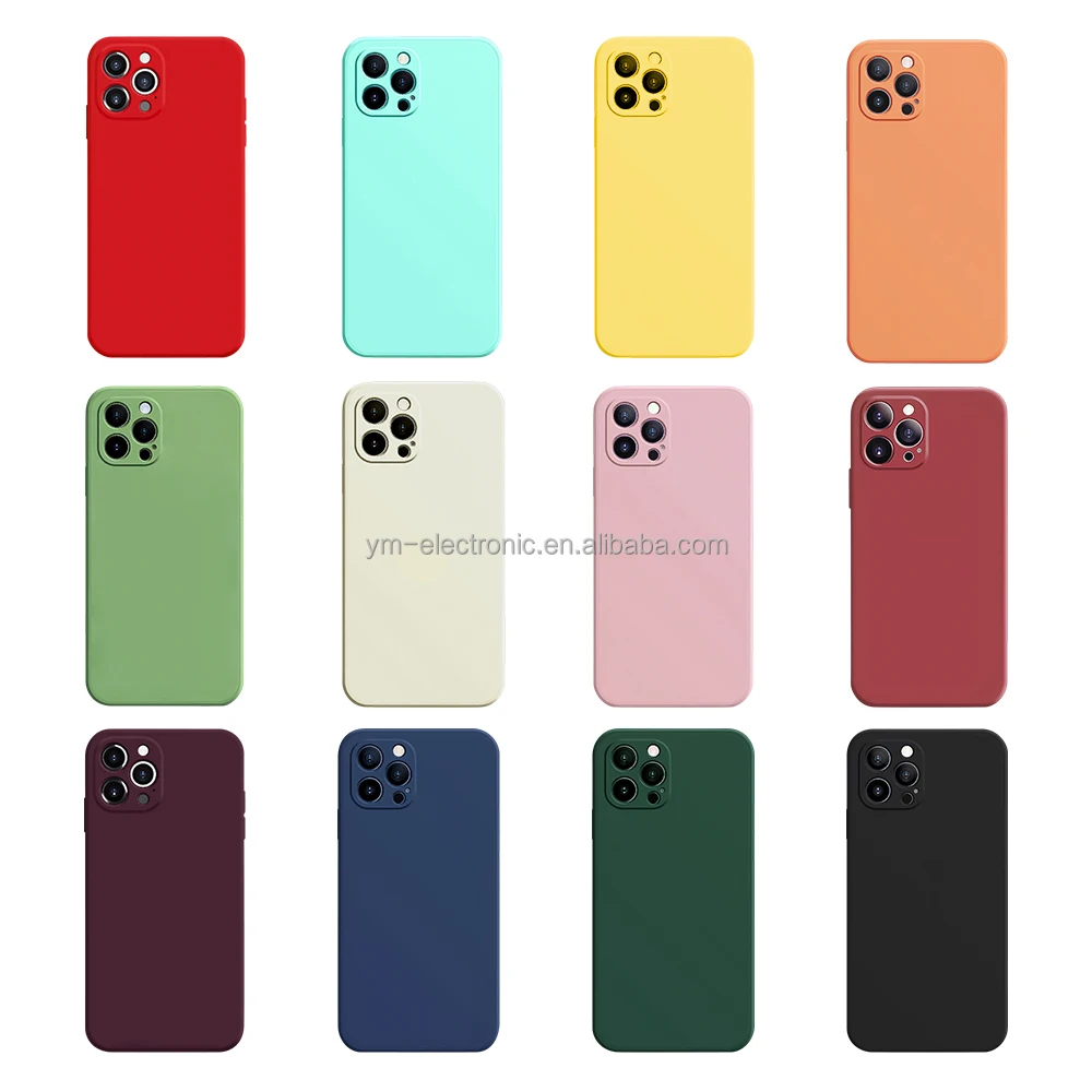 

Original Liquid silicone 12 case cover with logo 2021 fashion luxury packaging for iPhone 13 11 xr xs 7 8 12 pro max phone case, More than 10 styles