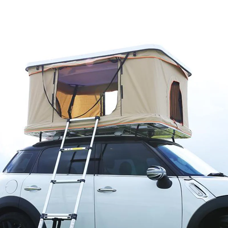 

I 2021 New Outdoor camping pop up foldable hard shell vehicle open car roof top tent box hardtop rooftop tent