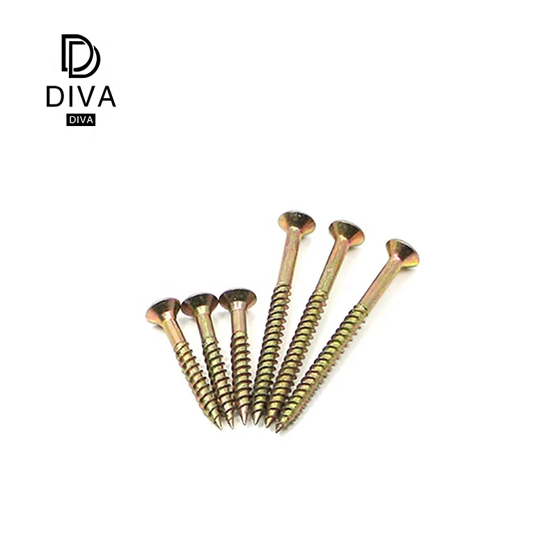 
Stainless Steel China Manufacturer Flat Head Countersunk Euro Furniture Screw 