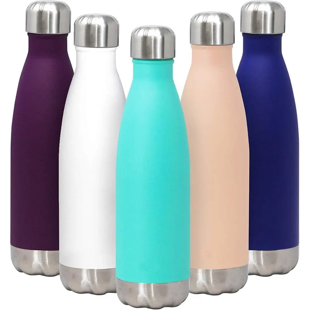 

Wholesale 500ml Cola Shape Flask Double Wall Stainless Steel Insulated Vacuum Drink Bottle, Customized color