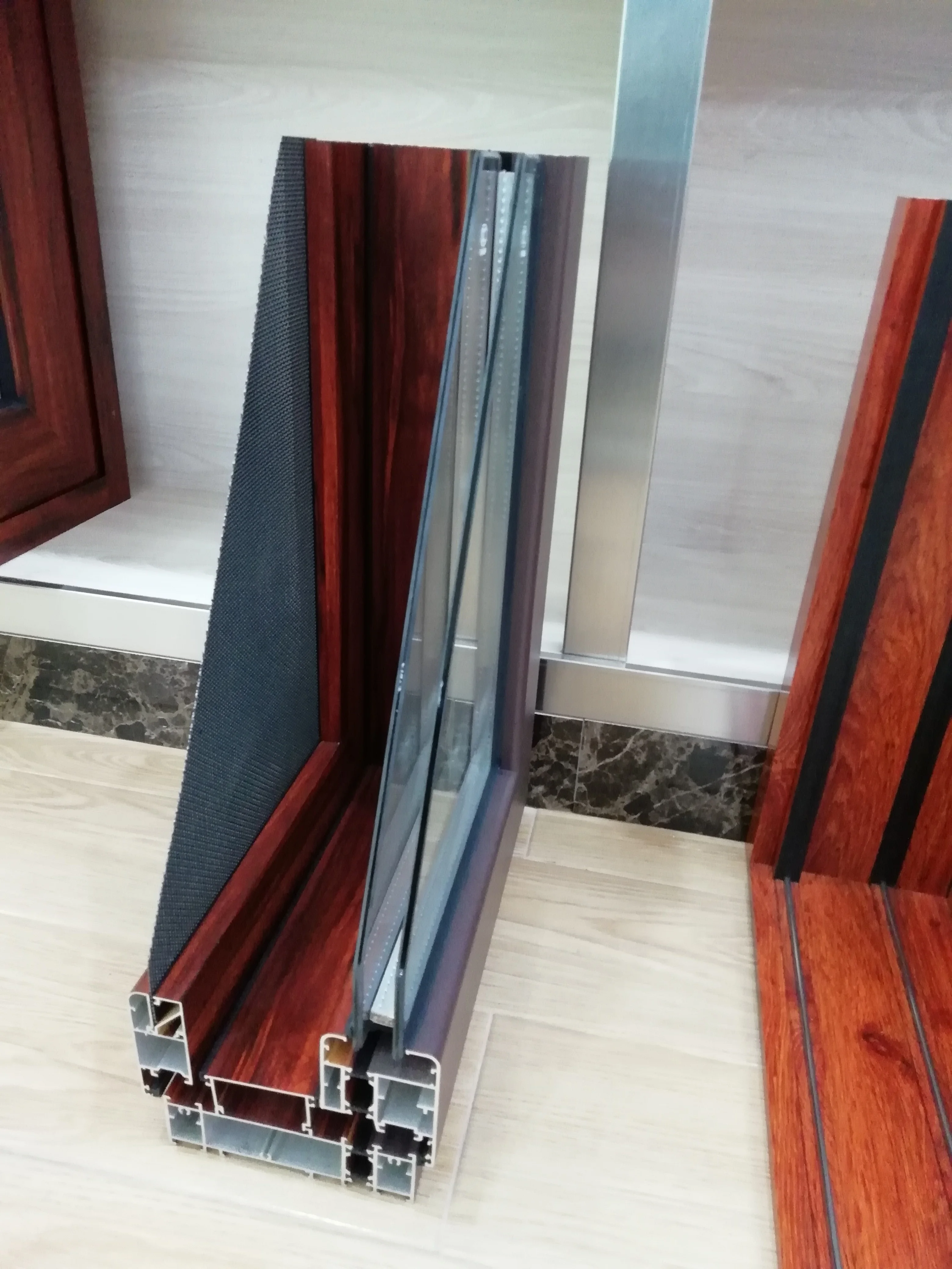 product-Zhongtai-High Quality Tempered Glass High Performance Aluminum Swing Window-img-1