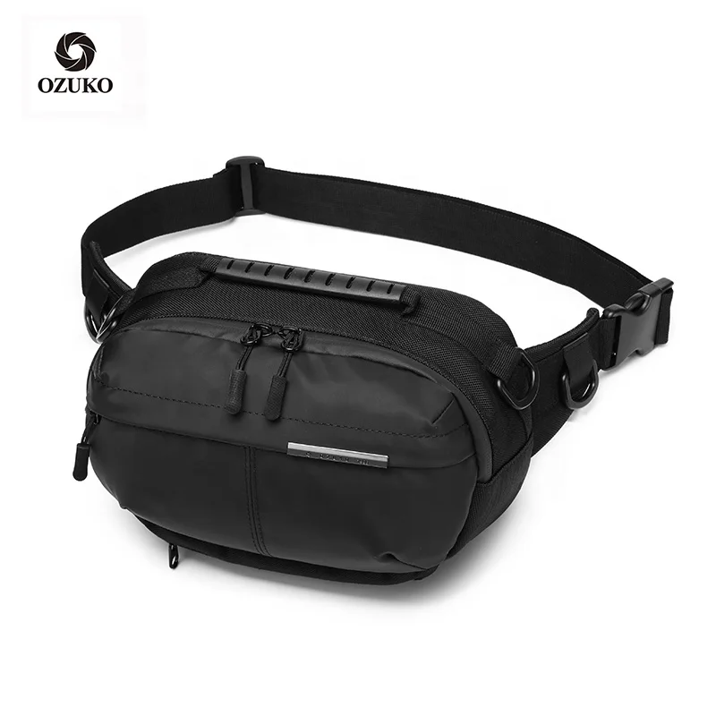 

Ozuko D9260 Drop shipping Trending Men Tactical Custom Bags Fanny Pack Military Waterproof Sport Pouch Strap Hiking Waist Bag, Black/blue/grey/camouflage