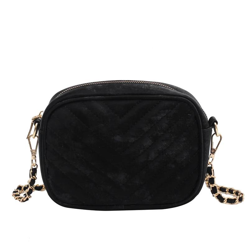 

women Popular Simple Female Daily chain crossbody bags box handbags print hand bag, Blue, black,white or custom made