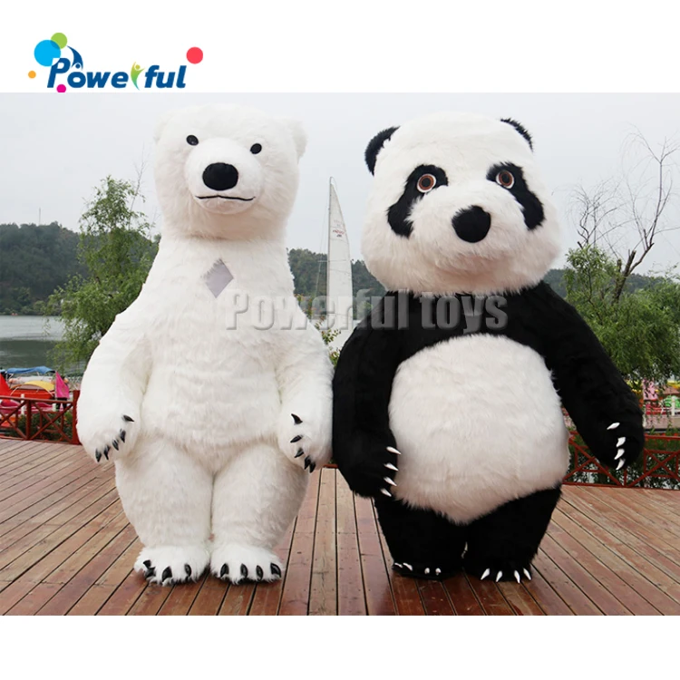 

2.6M high Inflatable Animal Panda Bear Mascot For Adult Inflatable Panda Suit inflatable costume