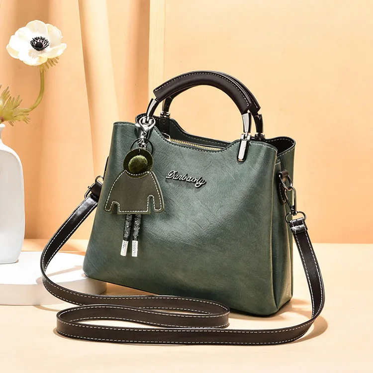 

2021 New Shoulder Messenger Women Bag PU Leather Fashion Casual Handbags, 6colors
