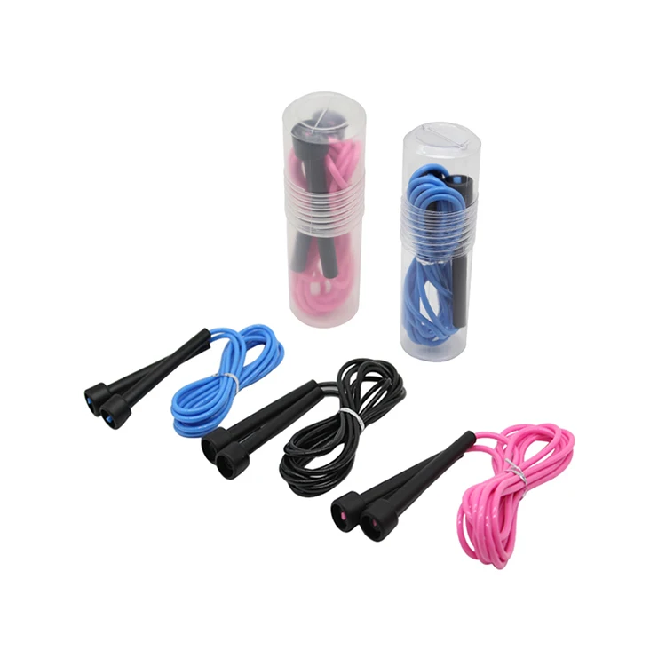 

Wholesale Fitness Heavy Weighted Pvc Speed Jump Rope Skipping With Bearing In Handle, Pink, black, blue