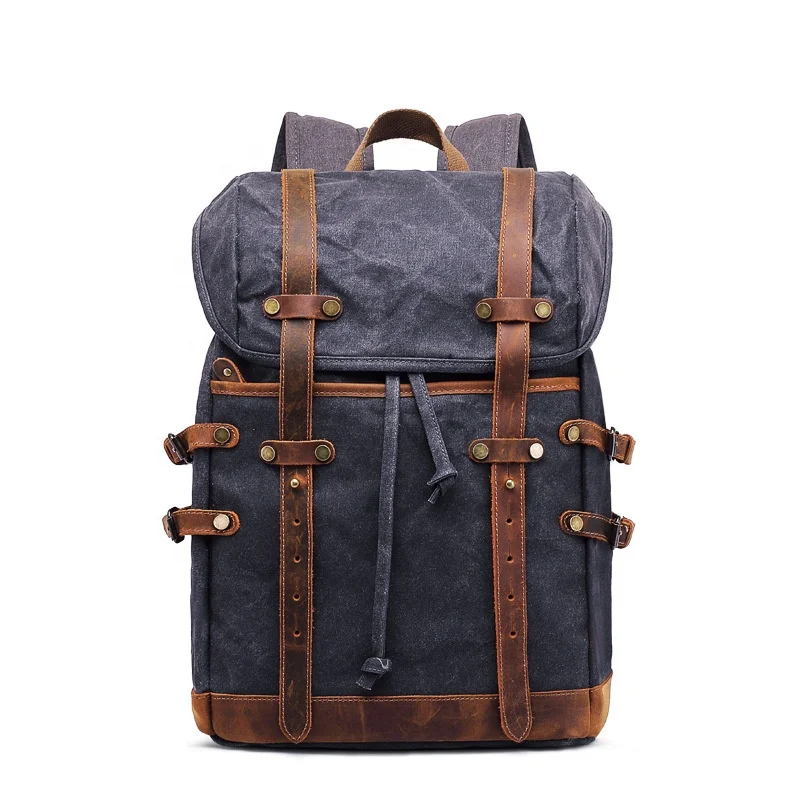 

premium OEM factory Twinkle vintage leather laptop bags backpack genuine for wholesales