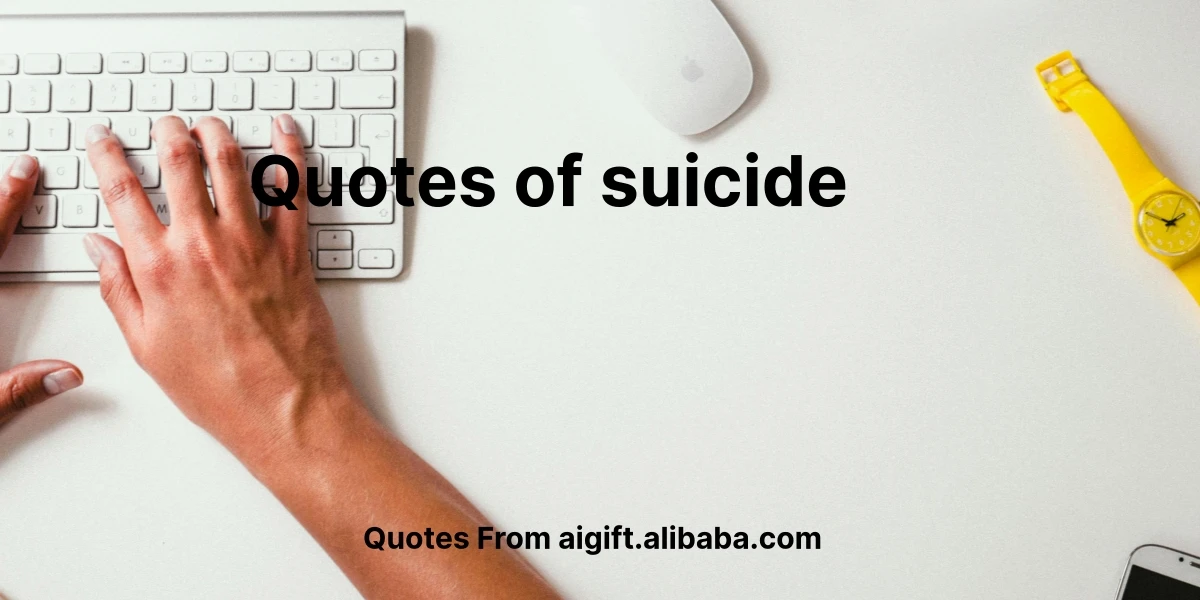 quotes of suicide