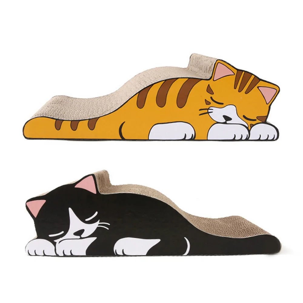 

Cat Cardboard Cat Scratcher Cute Corrugated Carton Cat Scratcher, As photos