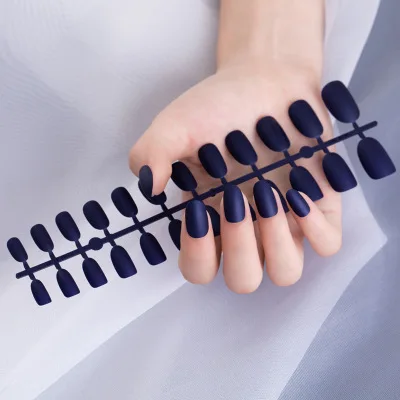 

2020 New Fake Nails Product Ideas Long Coffin Artificial Nail Full Cover Designed Press on Nails with Box, As picture