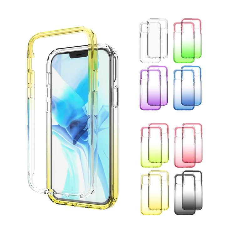 

Wholesale Stock Fashion Gradient Changing Color Cell Phone Case For Iphone Xr Case