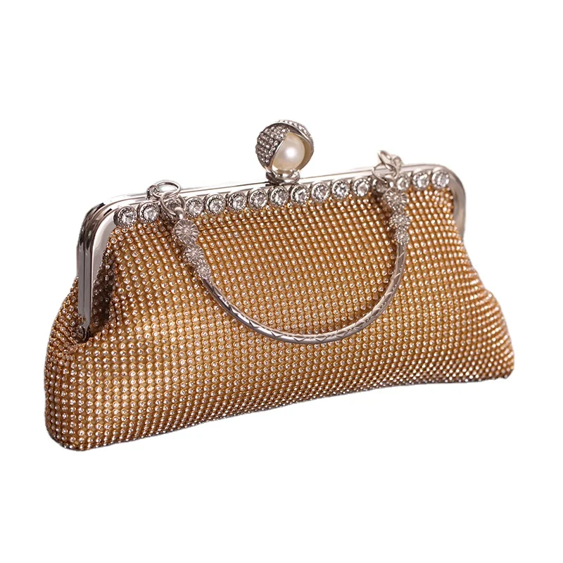 

Diamond Frame Rhinestones Covered Evening Bag Wedding Clutch Handbag