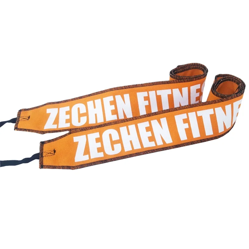 

Custom logo Fitness cotton wrist support wraps for weightlifting, Yellow