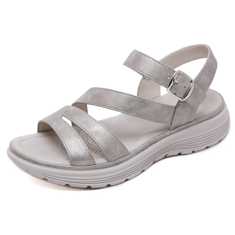 

Women Summer Sandal Wedge Heel Peep Toe Sandal Platform Casual Shoes