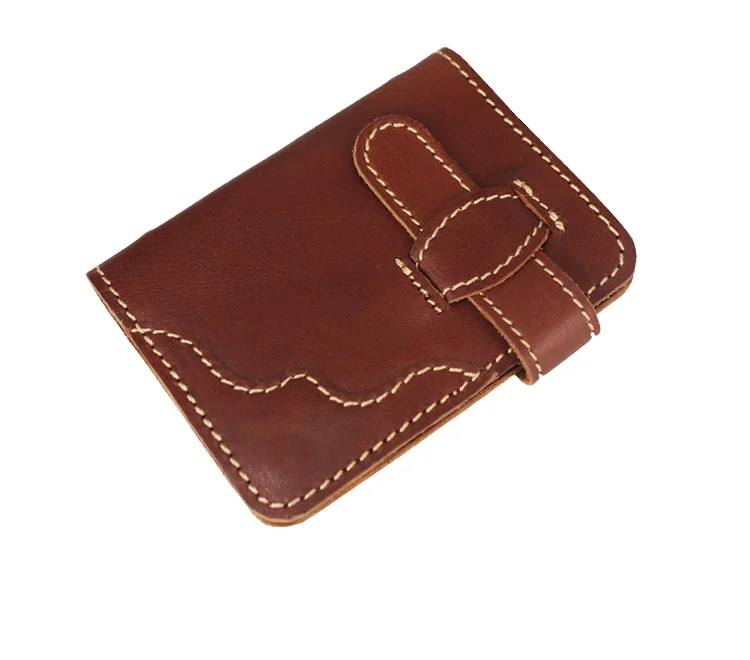 

New Arrival High Quality Business Cards Holders Genuine Leather Id Card Holder For Men, Brown