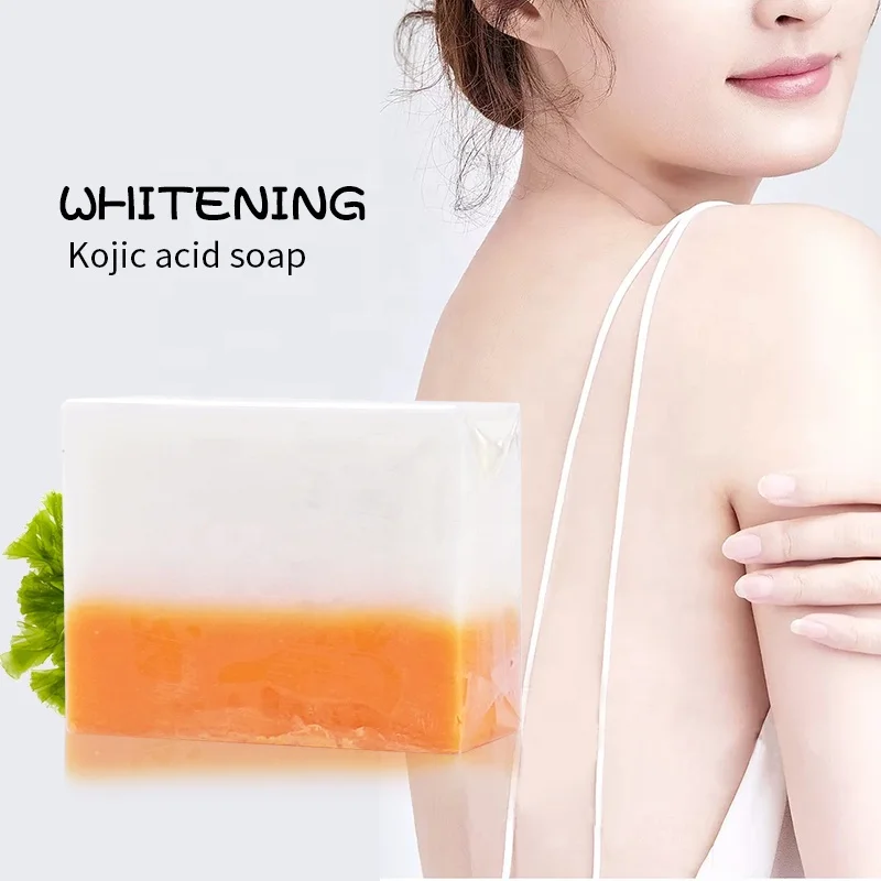 

Factory Custom Korean Natural Papaya Beauty Skin Brightening Soap Whitening Lightening Kojie San Kojic Acid Soap, Customized color