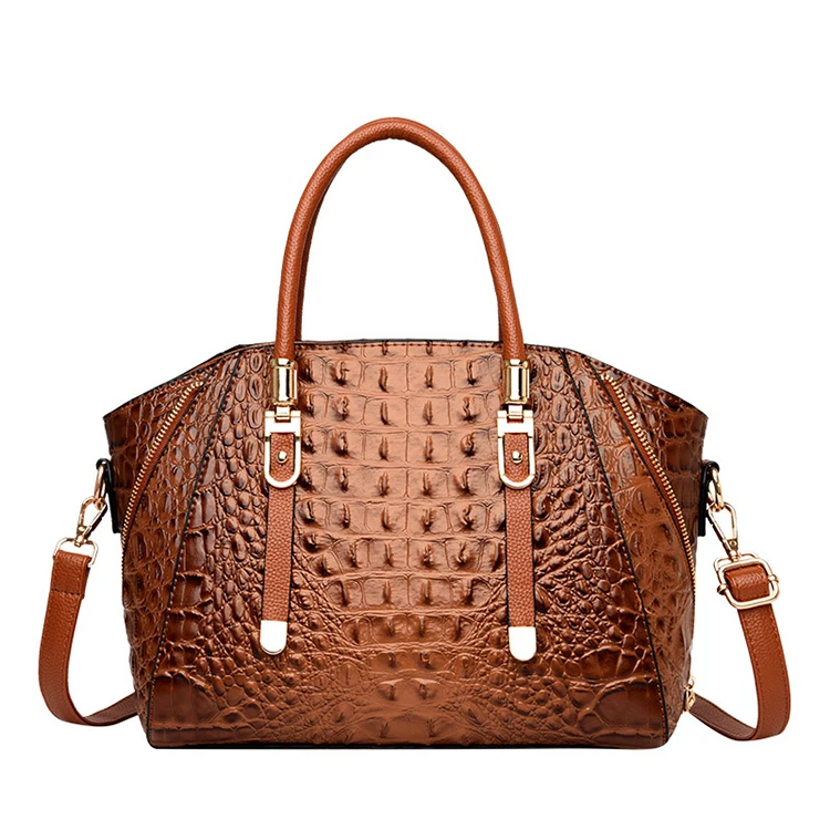 

EG635 Luxury fashion crocodile pattern hand bag korean handbag custom brand logo for women