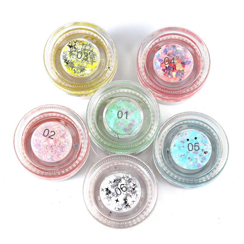 

Mermaid Sequins Gel Shiny High Gloss Eyeshadow Sequins Gel Cream