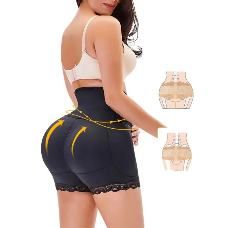 

Wholesale Shapewear Tummy Control Shaper Padded Hip Enhancer Silicone Buttock Pads Seamless High Waist